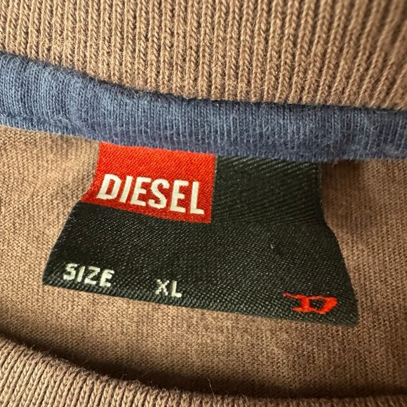 VINTAGE Diesel Shirt Size XL‎ Knock On Wood Thunderbird Graphic Brown L/S - Picture 2 of 5